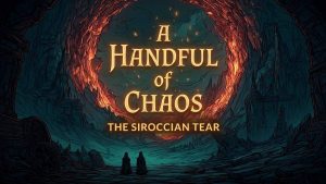 A burning portal of chaos in the text RPG game Aetolia