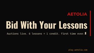 Aetolia May 2026 auctions    19 lots across credits iron coins and gold