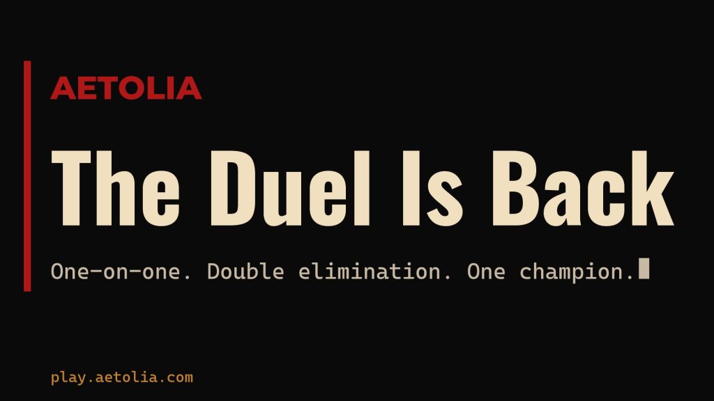 Aetolia Duel PvP tournament -- double elimination one-on-one