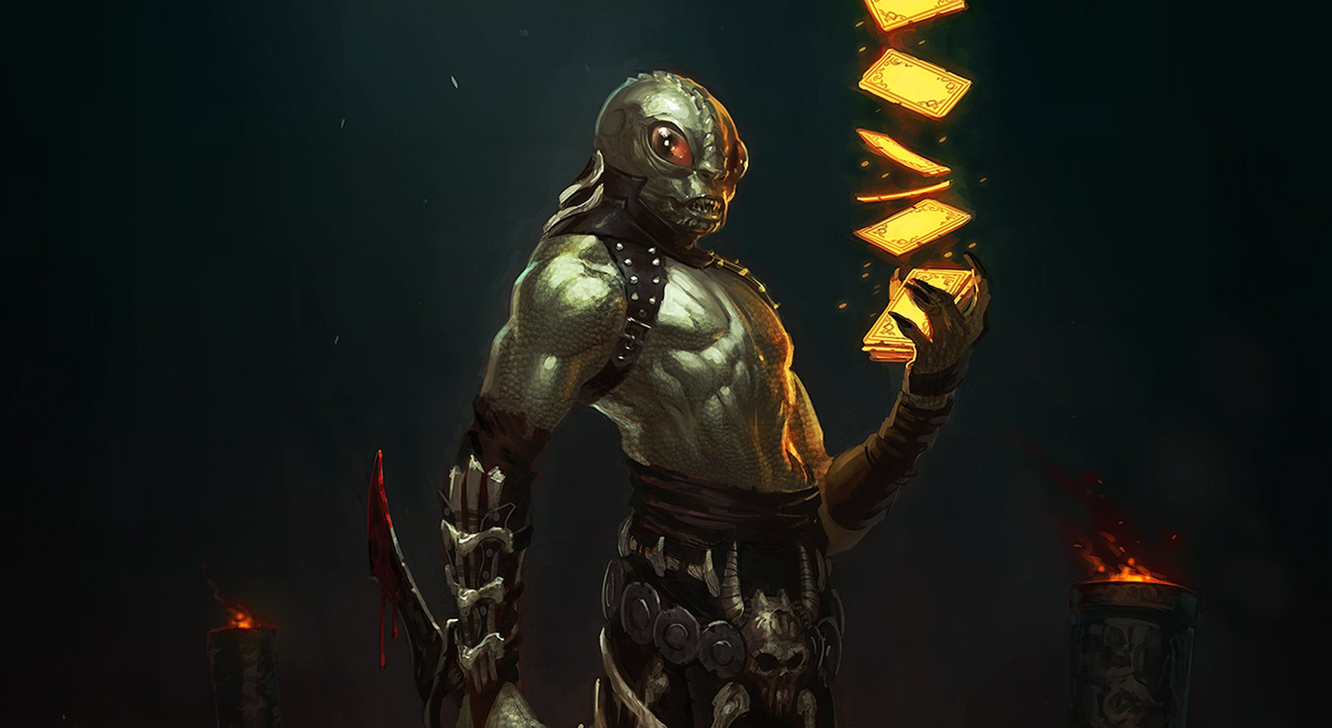 The Grook of Aetolia - Race Hero Banner - Aetolia the Midnight Age A Grook amphibious humanoid with mottled skin jungle magic origins scholarly bearing